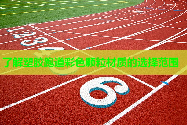 了解塑胶跑道彩色颗粒材质的选择范围