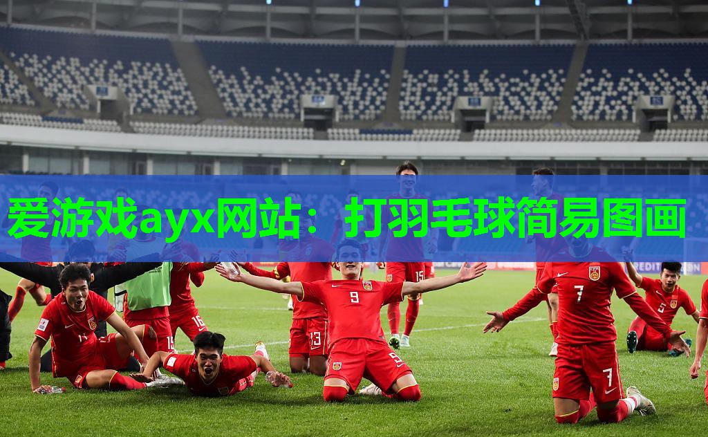 打羽毛球简易图画